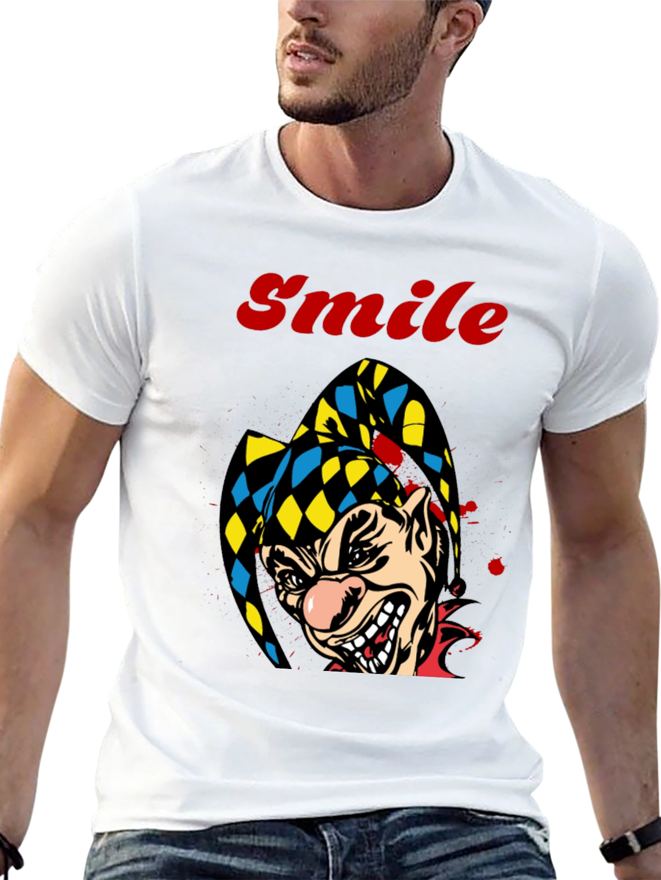 Creepy Clown Smile Graphic Tee