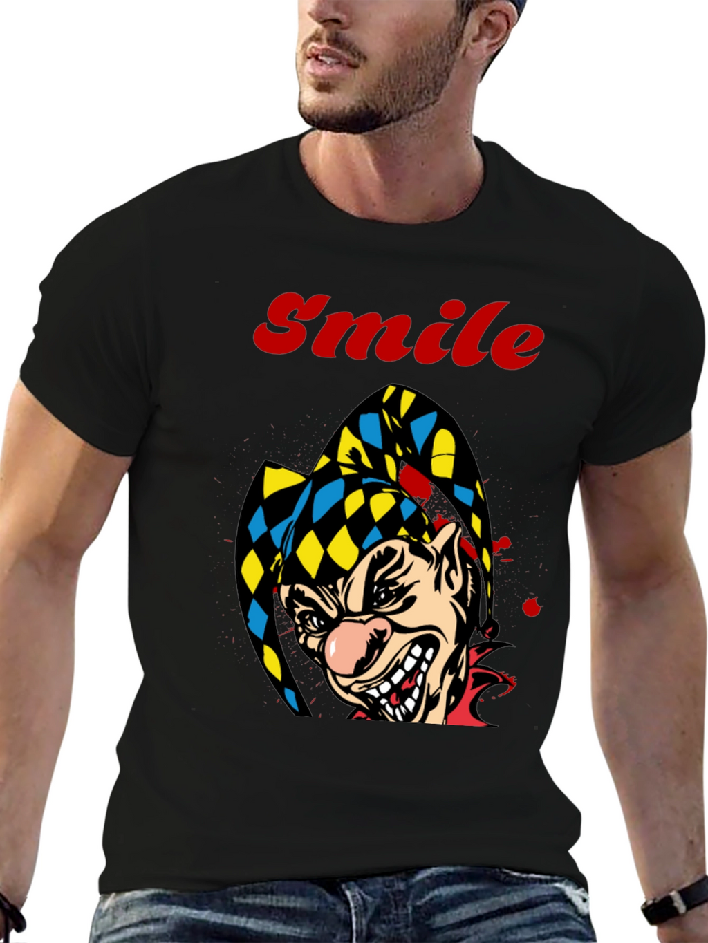 Creepy Clown Smile Graphic Tee