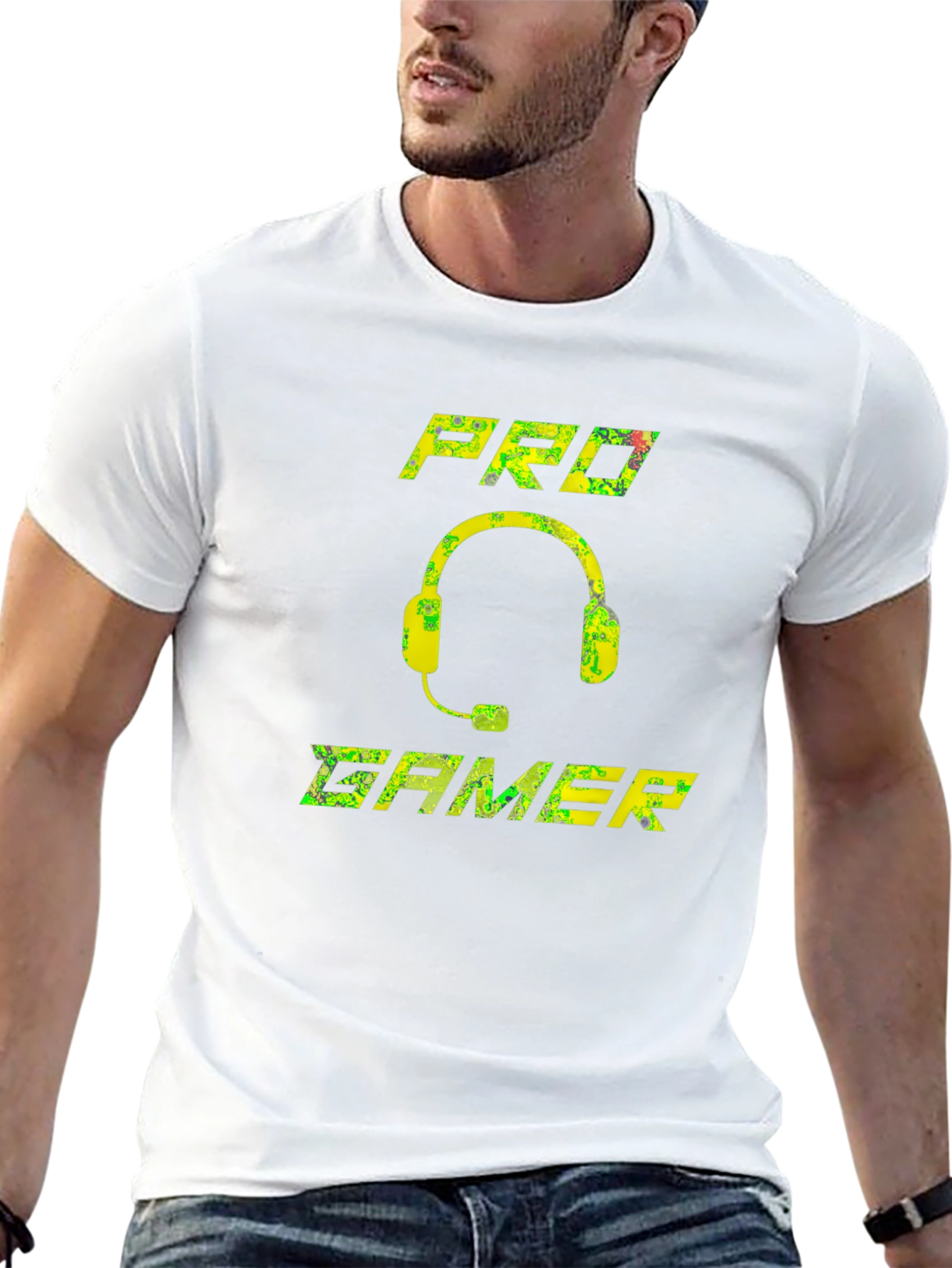 Pro Gamer T-Shirt: Gaming Headset Design