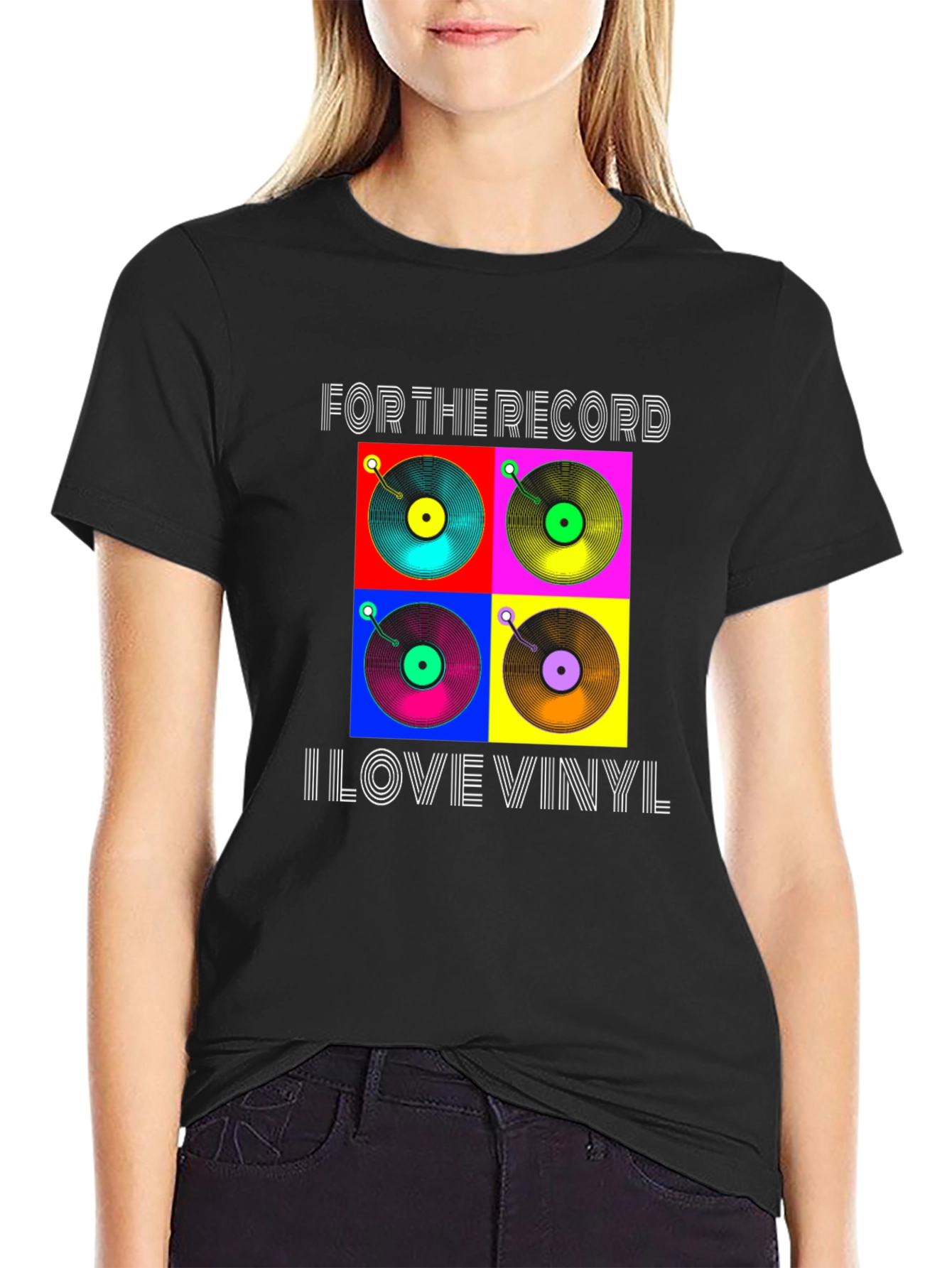 For the Record I Love Vinyl T-Shirt