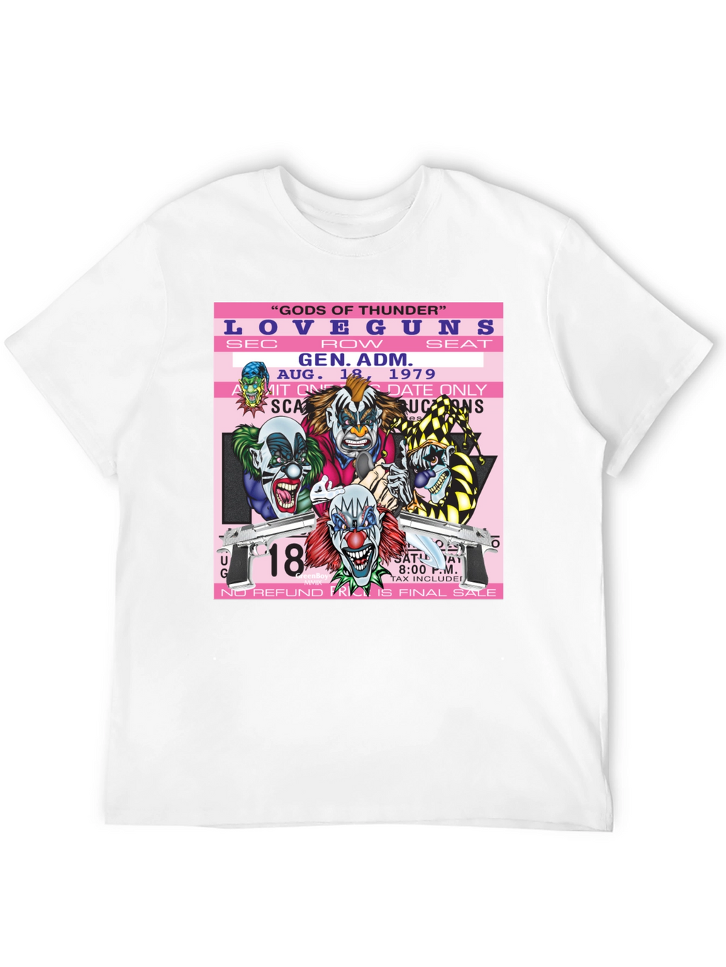Love Guns Concert Ticket Graphic T-Shirt