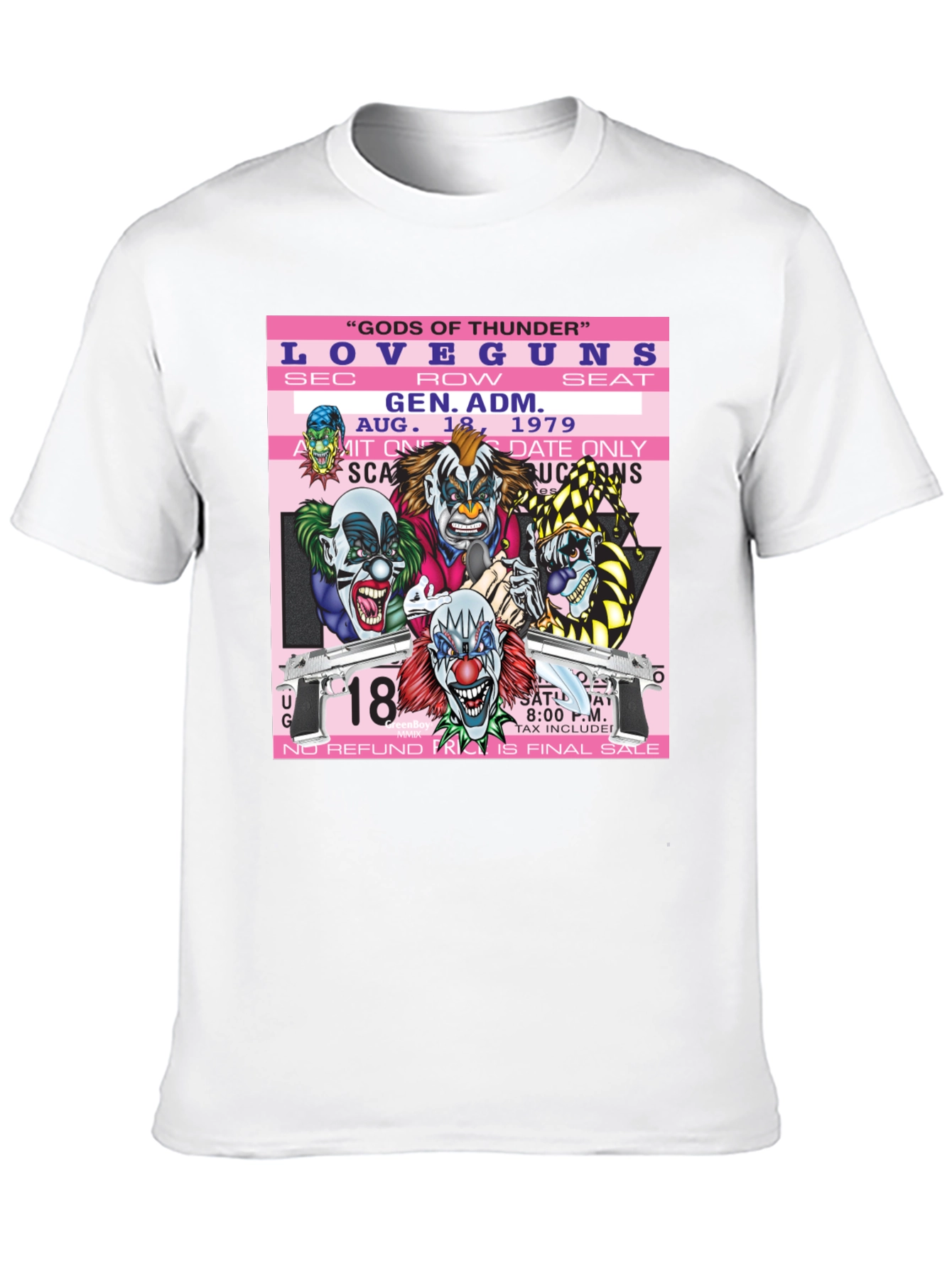 Love Guns Concert Ticket Graphic T-Shirt