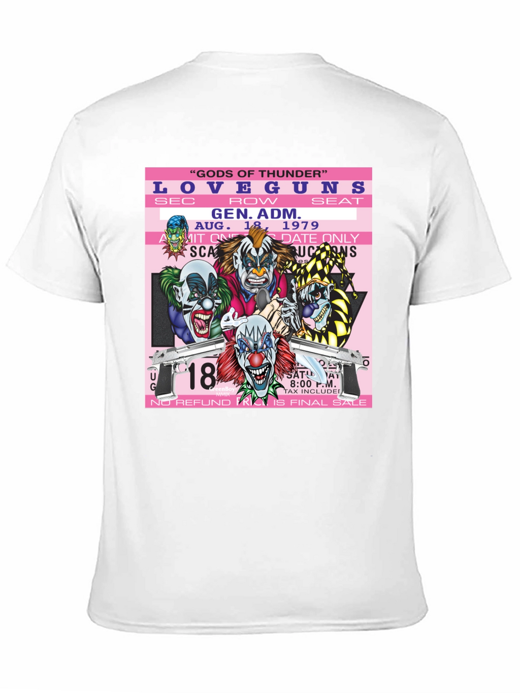 Love Guns Concert Ticket Graphic T-Shirt