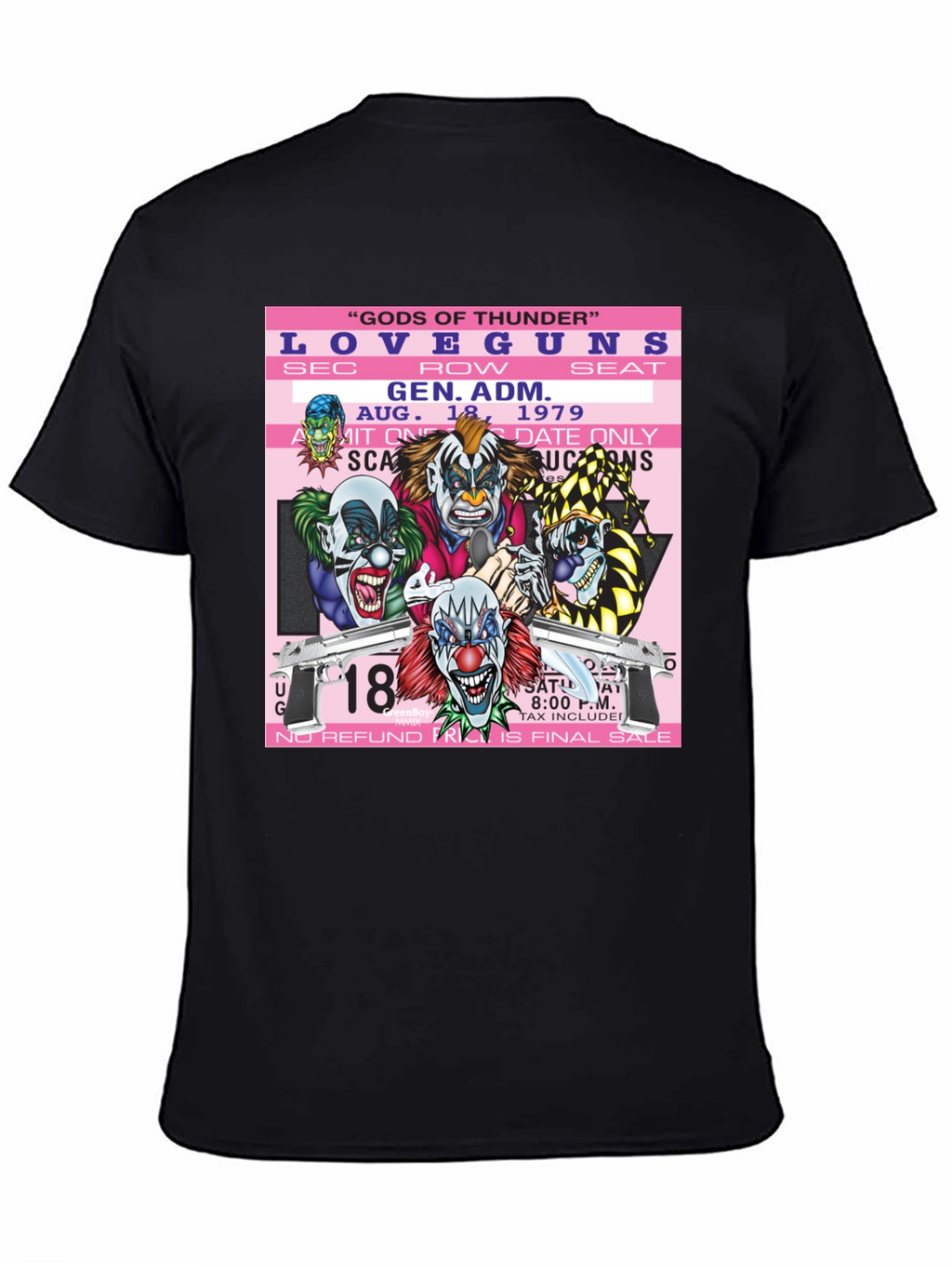 Love Guns Concert Ticket Graphic T-Shirt