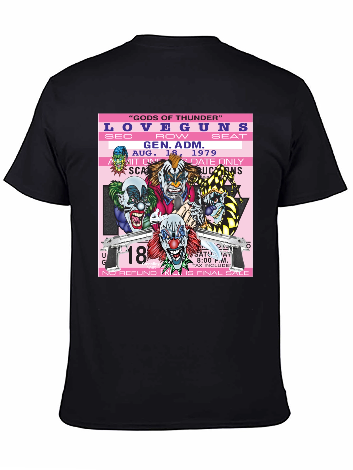 Love Guns Concert Ticket Graphic T-Shirt