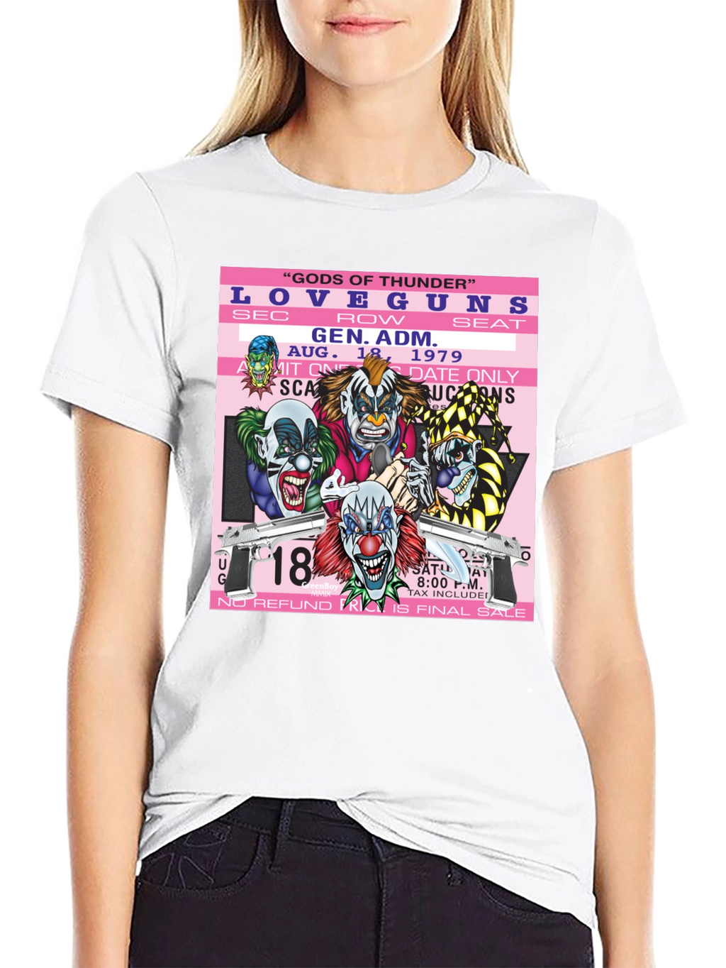Love Guns Concert Ticket Graphic T-Shirt