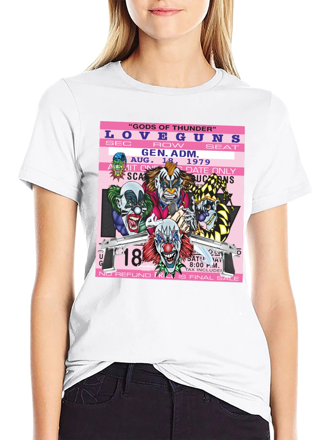 Love Guns Concert Ticket Graphic T-Shirt
