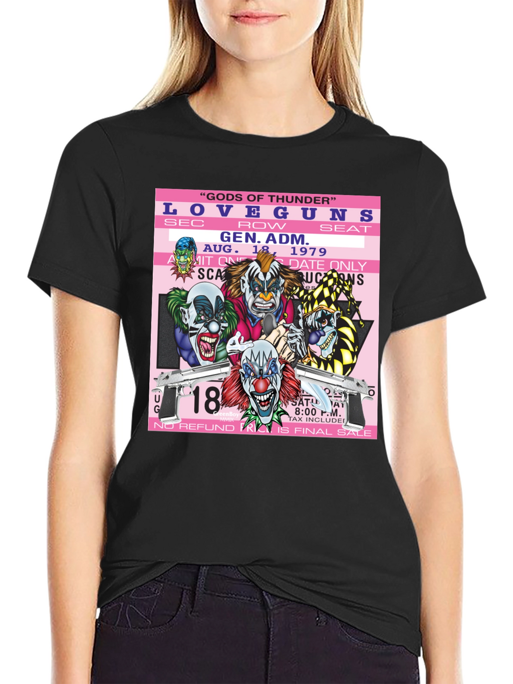 Love Guns Concert Ticket Graphic T-Shirt