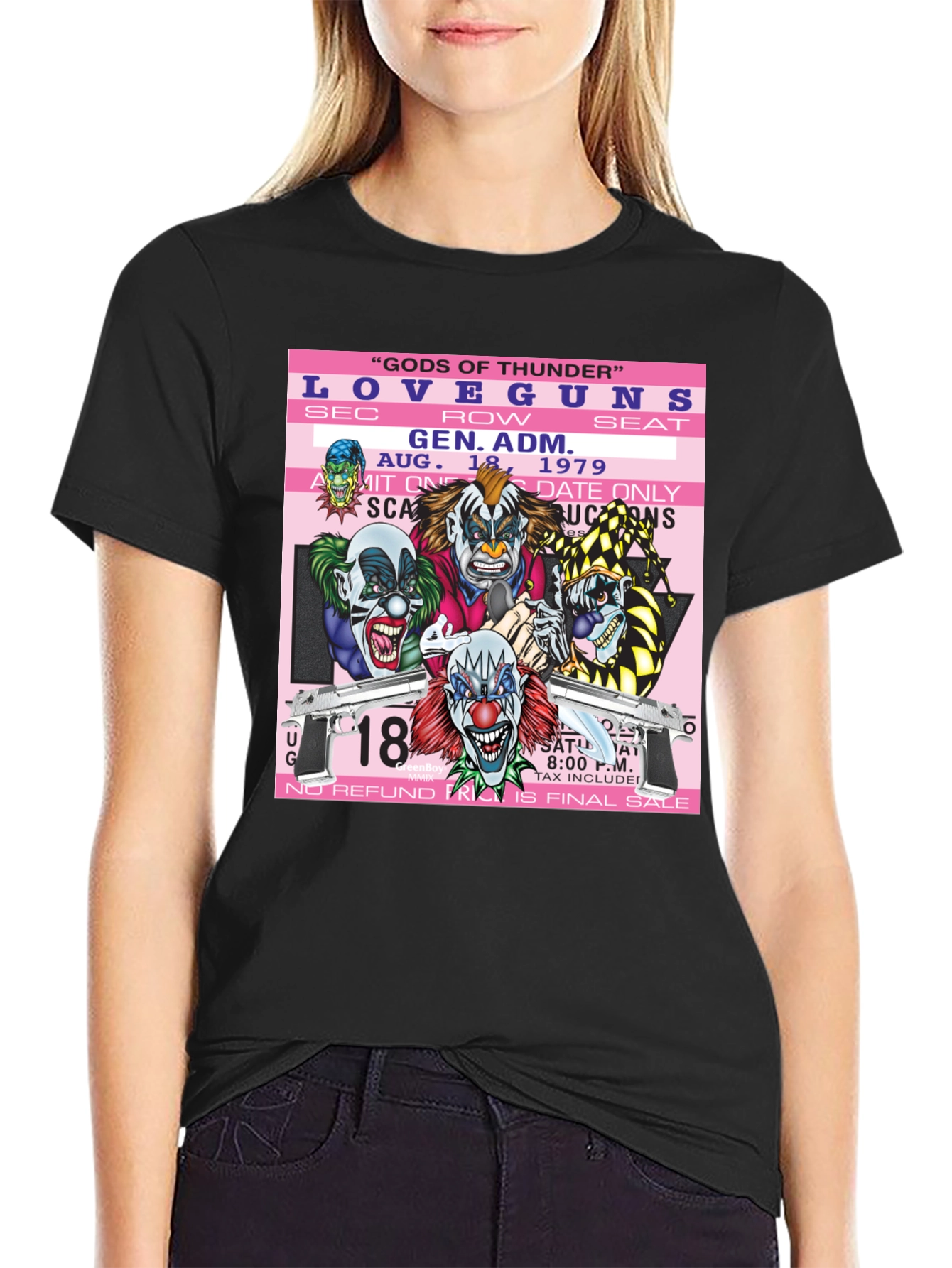 Love Guns Concert Ticket Graphic T-Shirt