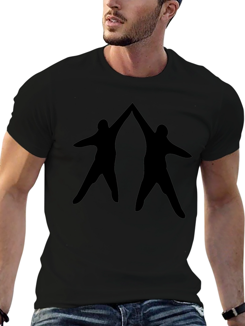 Silhouette Duo High Five Graphic T-Shirt
