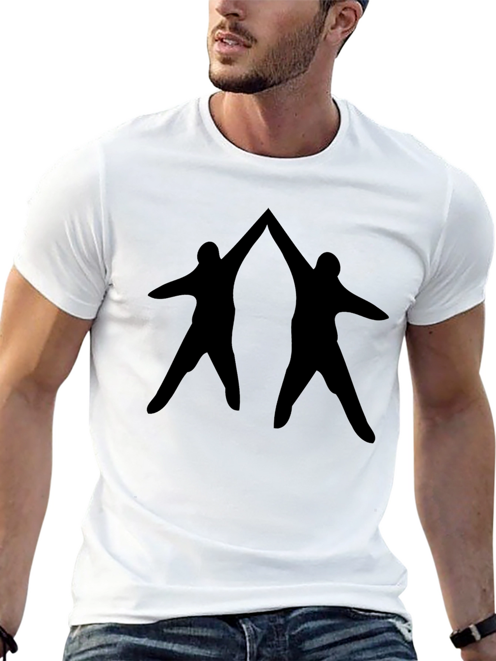 Silhouette Duo High Five Graphic T-Shirt