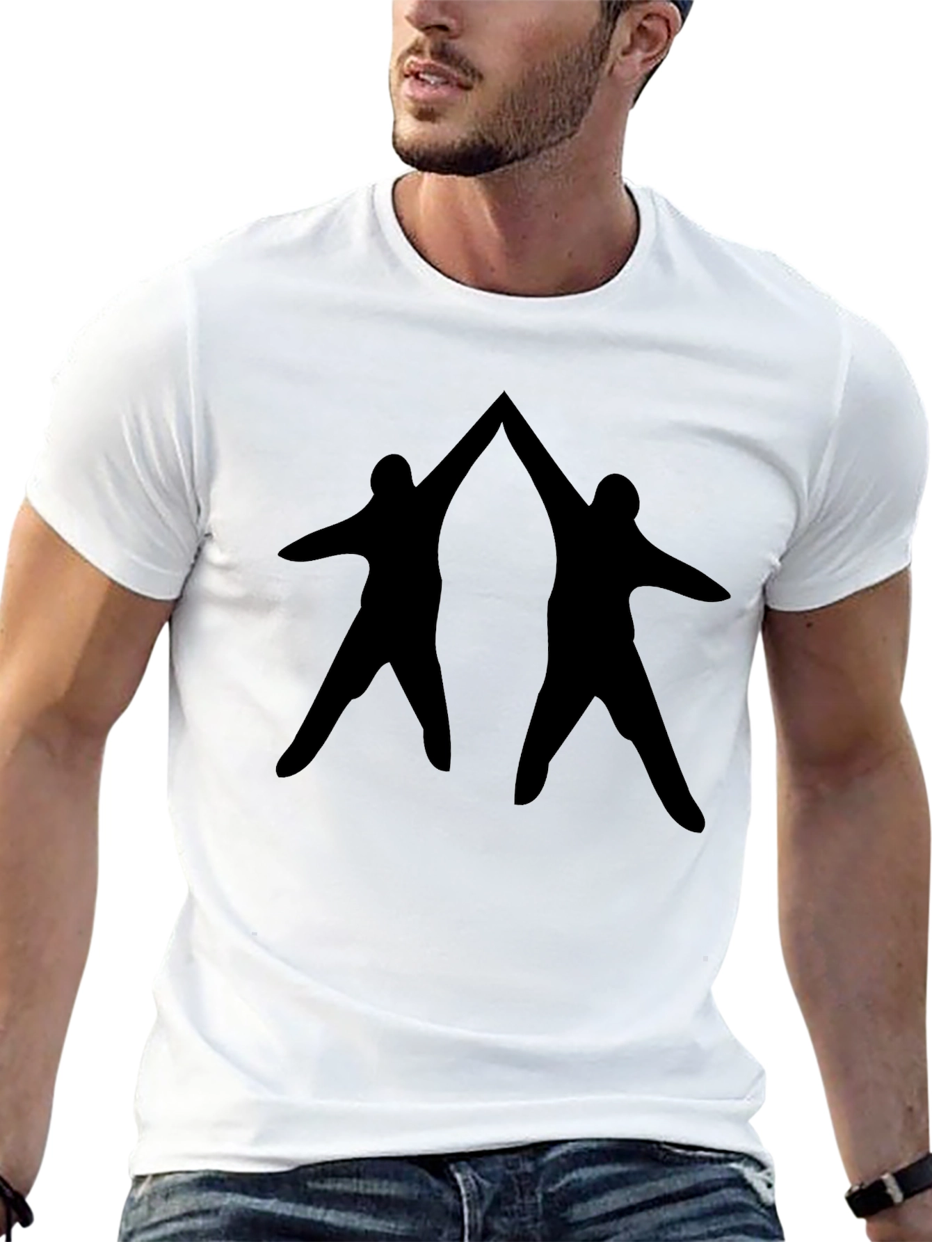 Silhouette Duo High Five Graphic T-Shirt