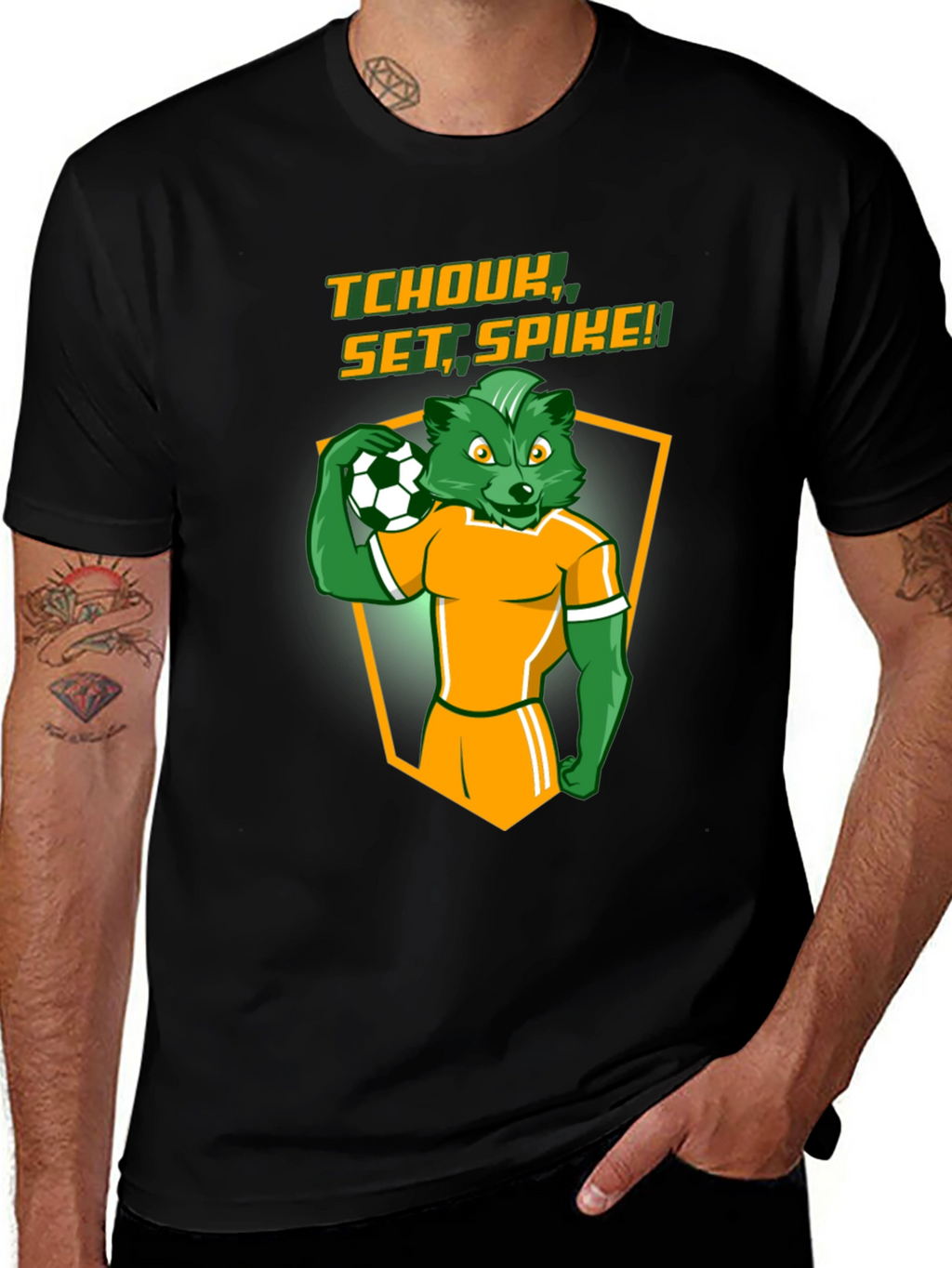Tchoukball Set Spike Graphic T-Shirt