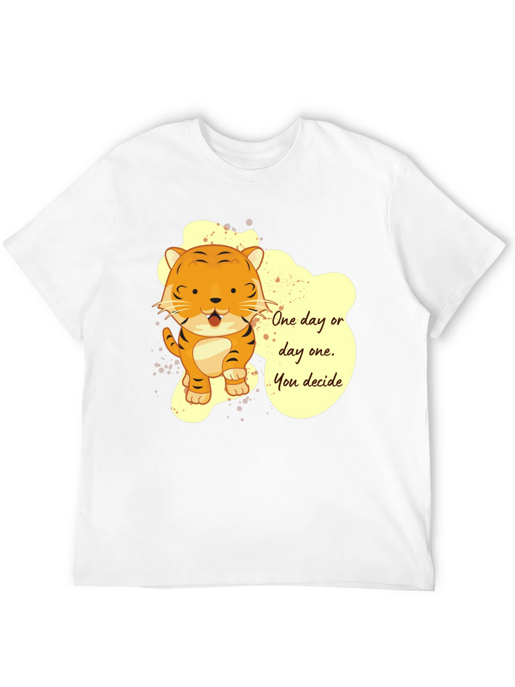 Tiger Graphic T-Shirt: One Day or Day One