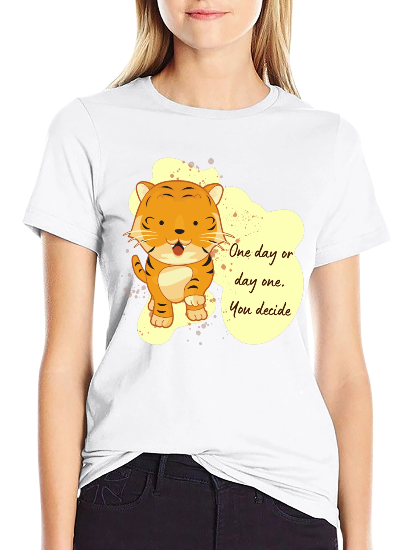 Tiger Graphic T-Shirt: One Day or Day One