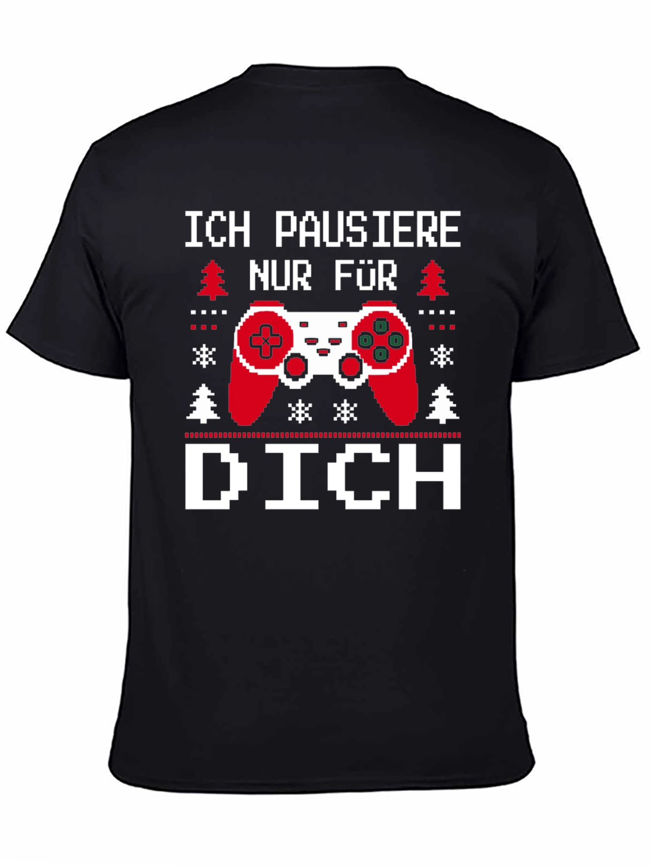 Gamer Pixel Art T-Shirt - Ich Pausiere Nur Für Dich