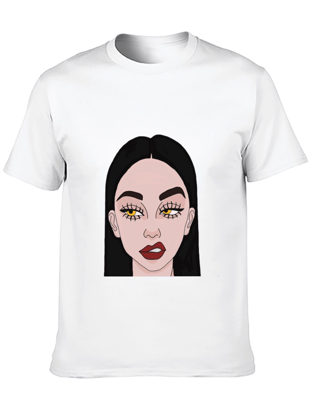 Trendy Woman Graphic Black T-Shirt
