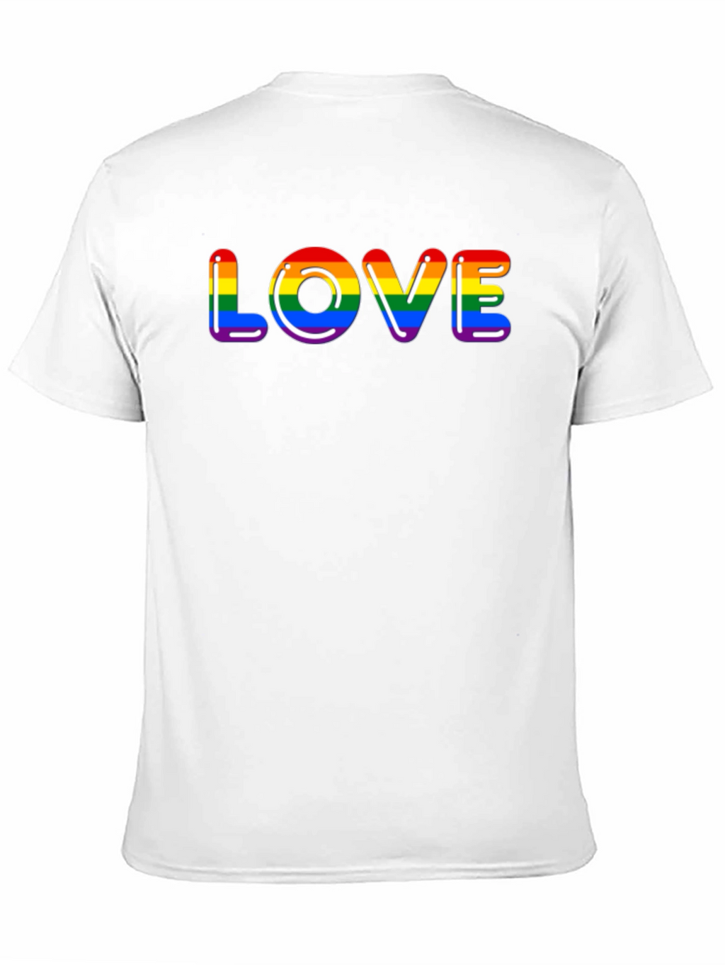 Pride Love T-Shirt - Black LGBTQ Rainbow Graphic Tee