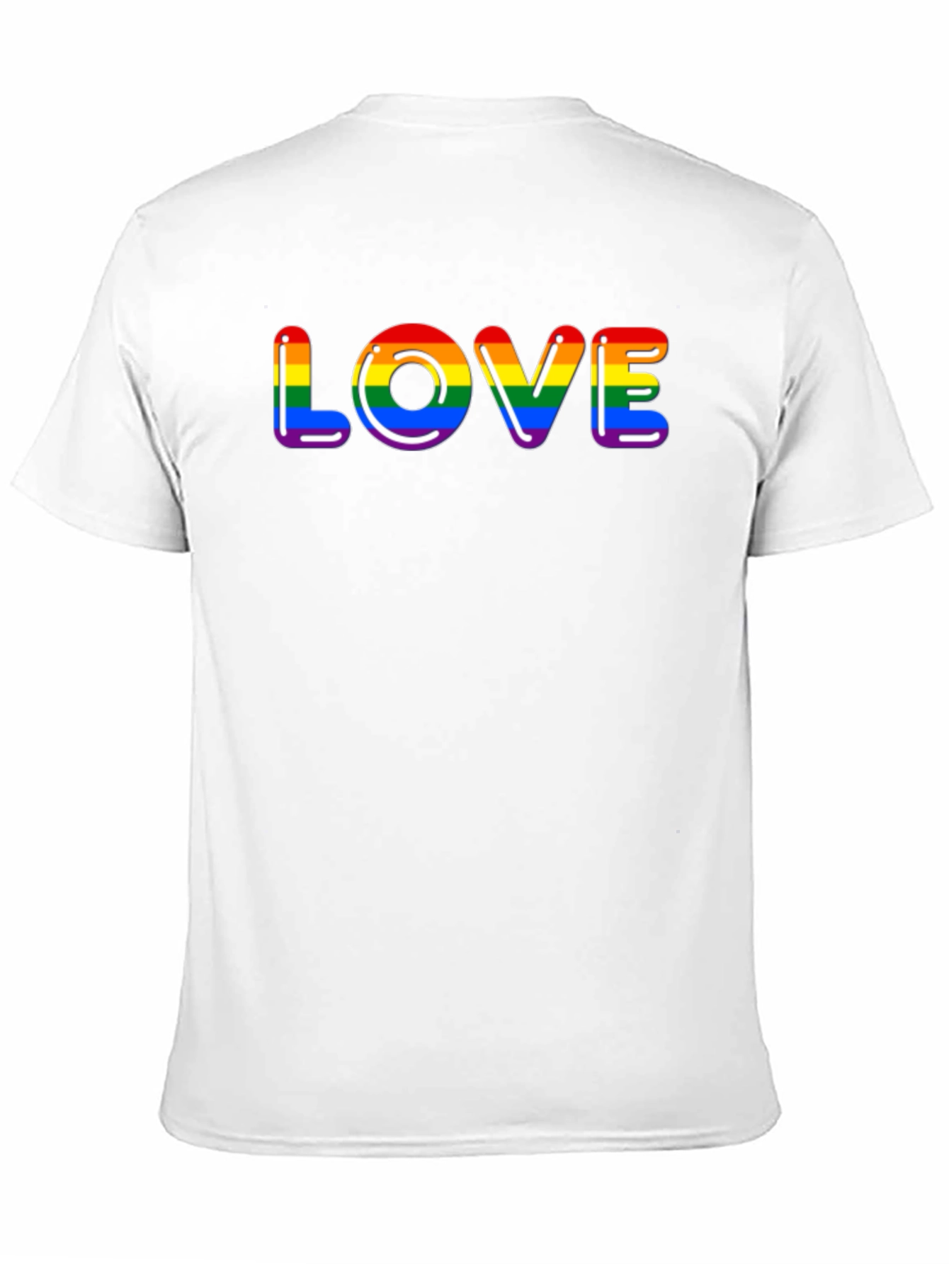 Pride Love T-Shirt - Black LGBTQ Rainbow Graphic Tee