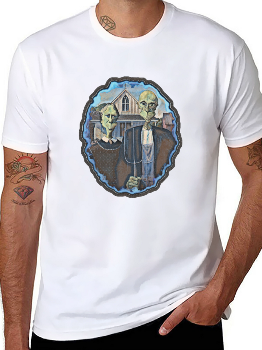 American Gothic Alien T-Shirt