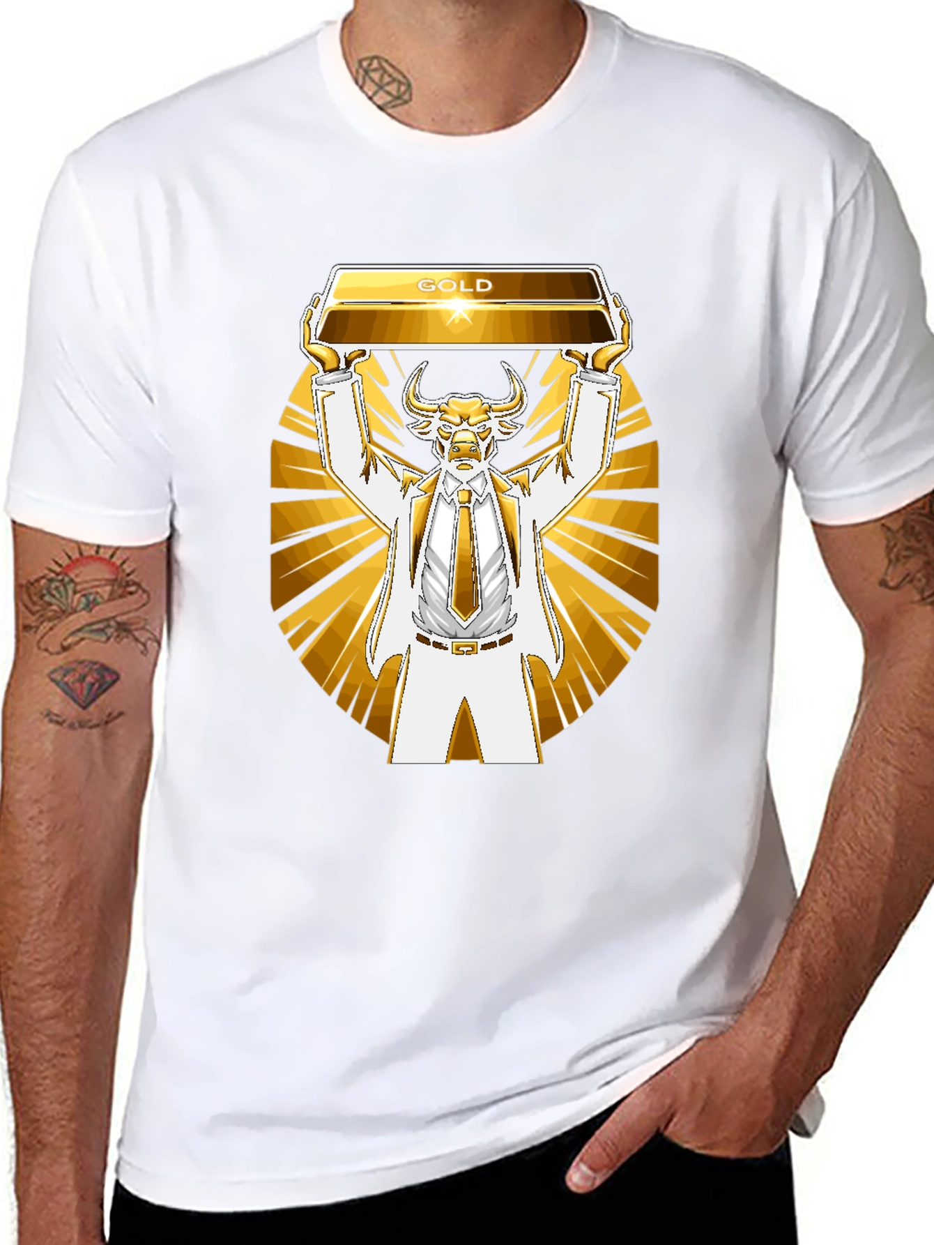 Gold Bull T-Shirt - Investing Humor Tee
