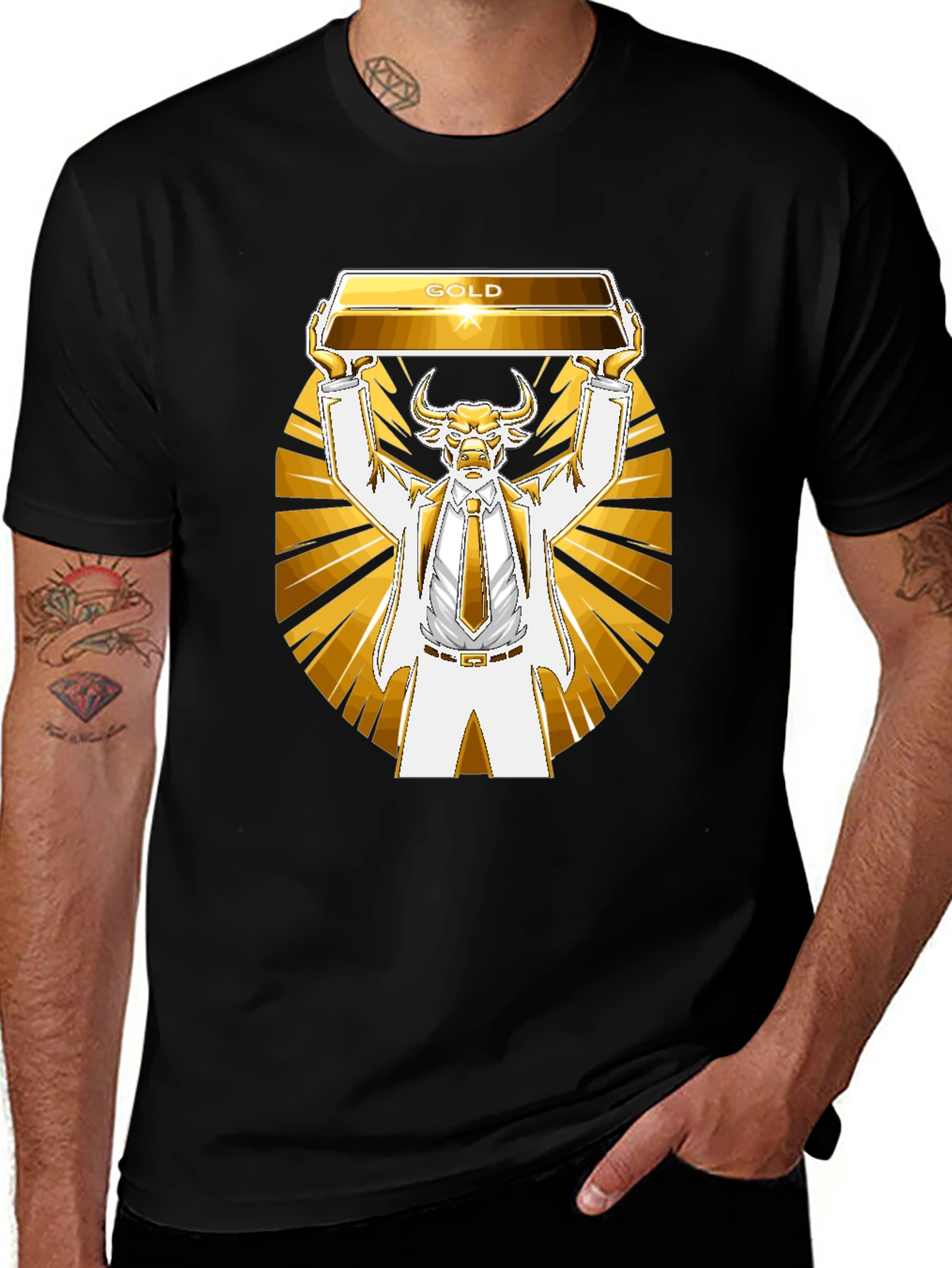 Gold Bull T-Shirt - Investing Humor Tee