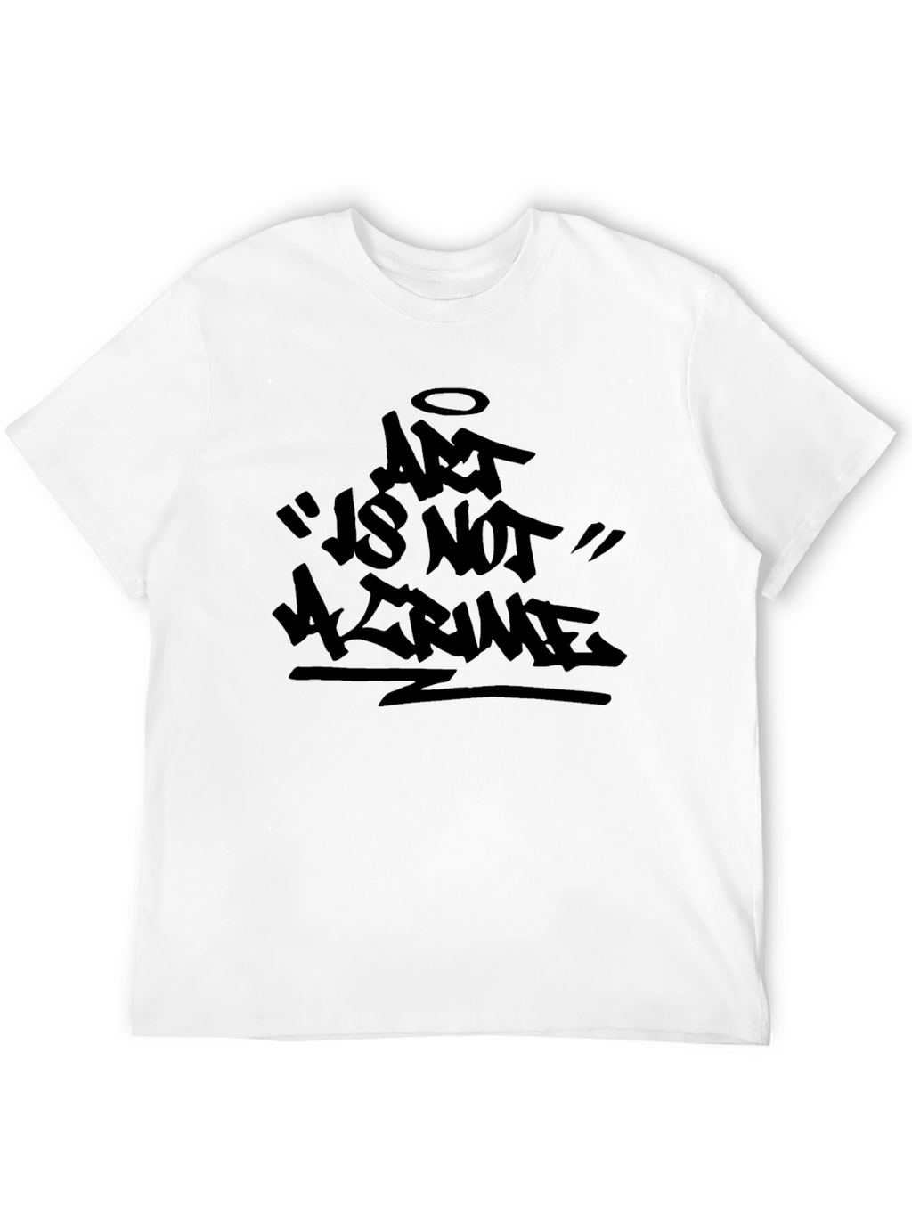 Art Is Not A Crime Black Graphic Tee