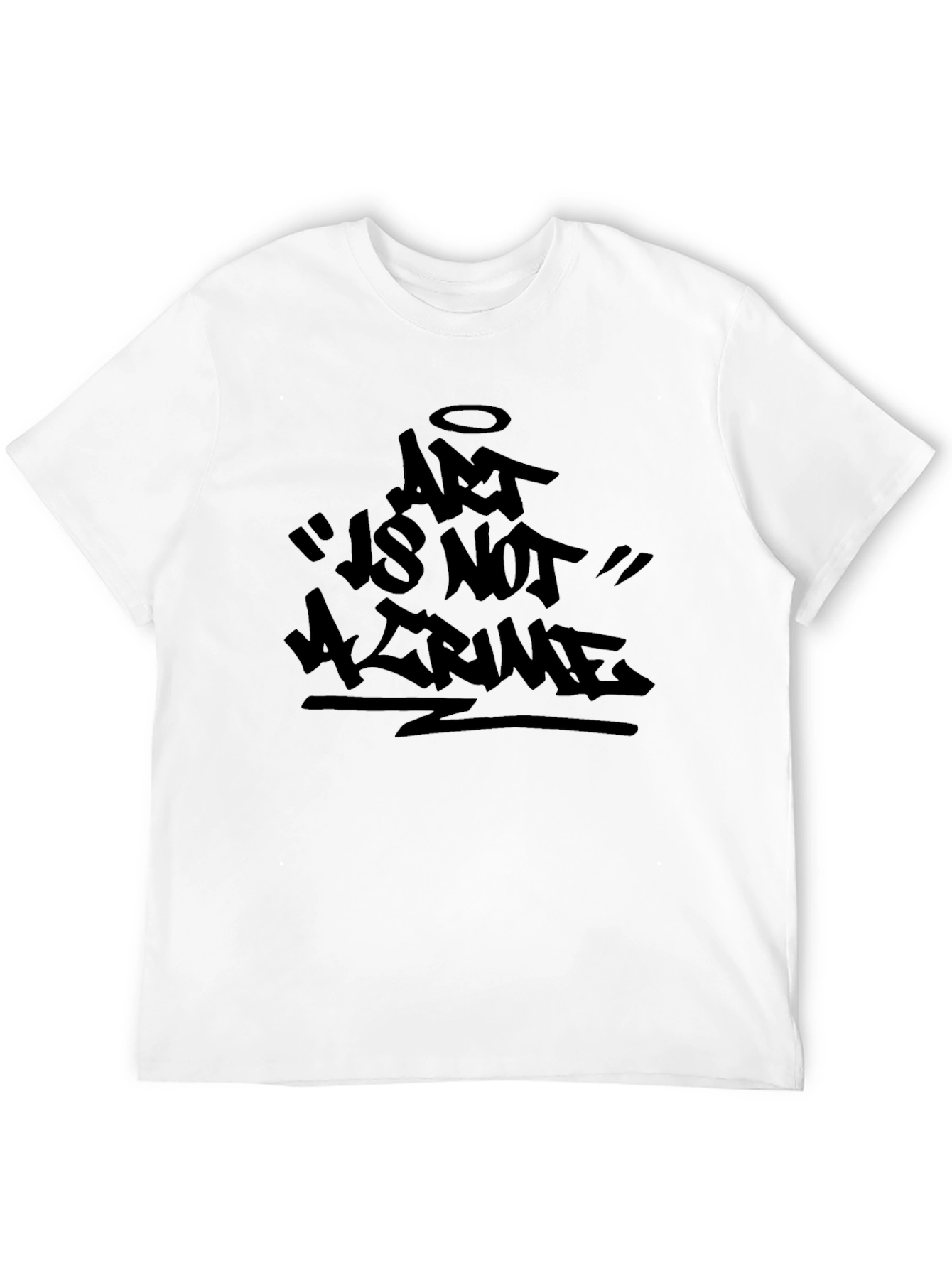 Art Is Not A Crime Black Graphic Tee