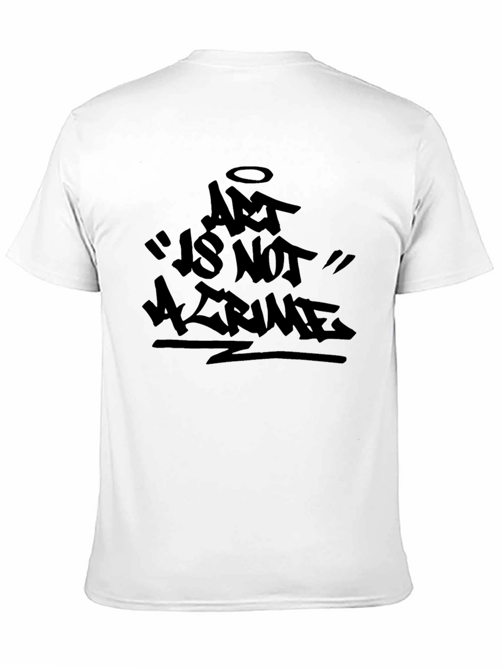 Art Is Not A Crime Black Graphic Tee