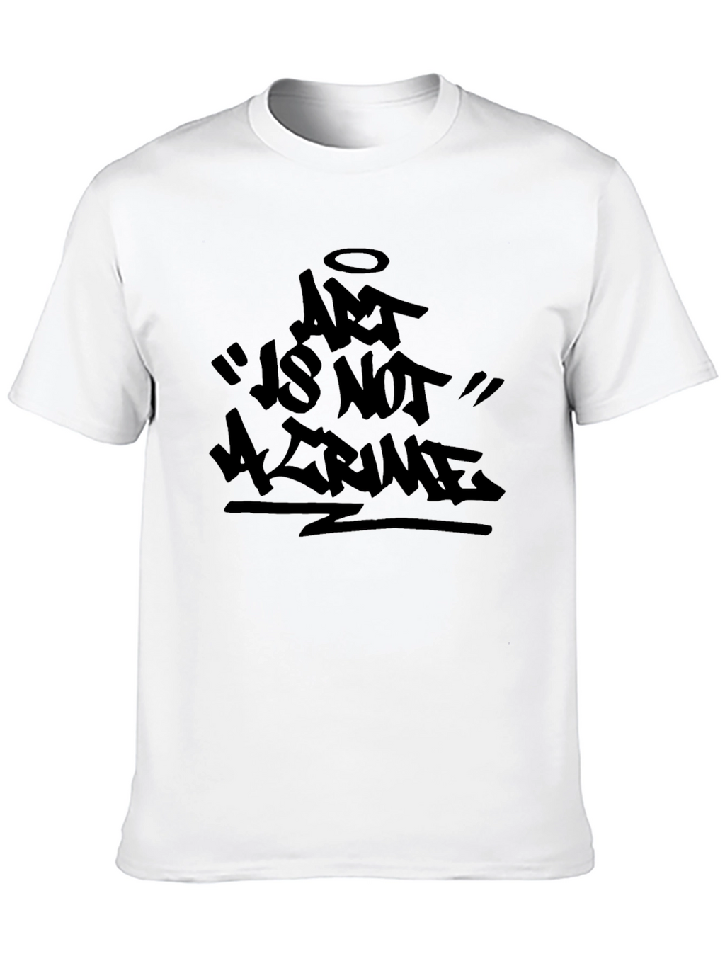Art Is Not A Crime Black Graphic Tee