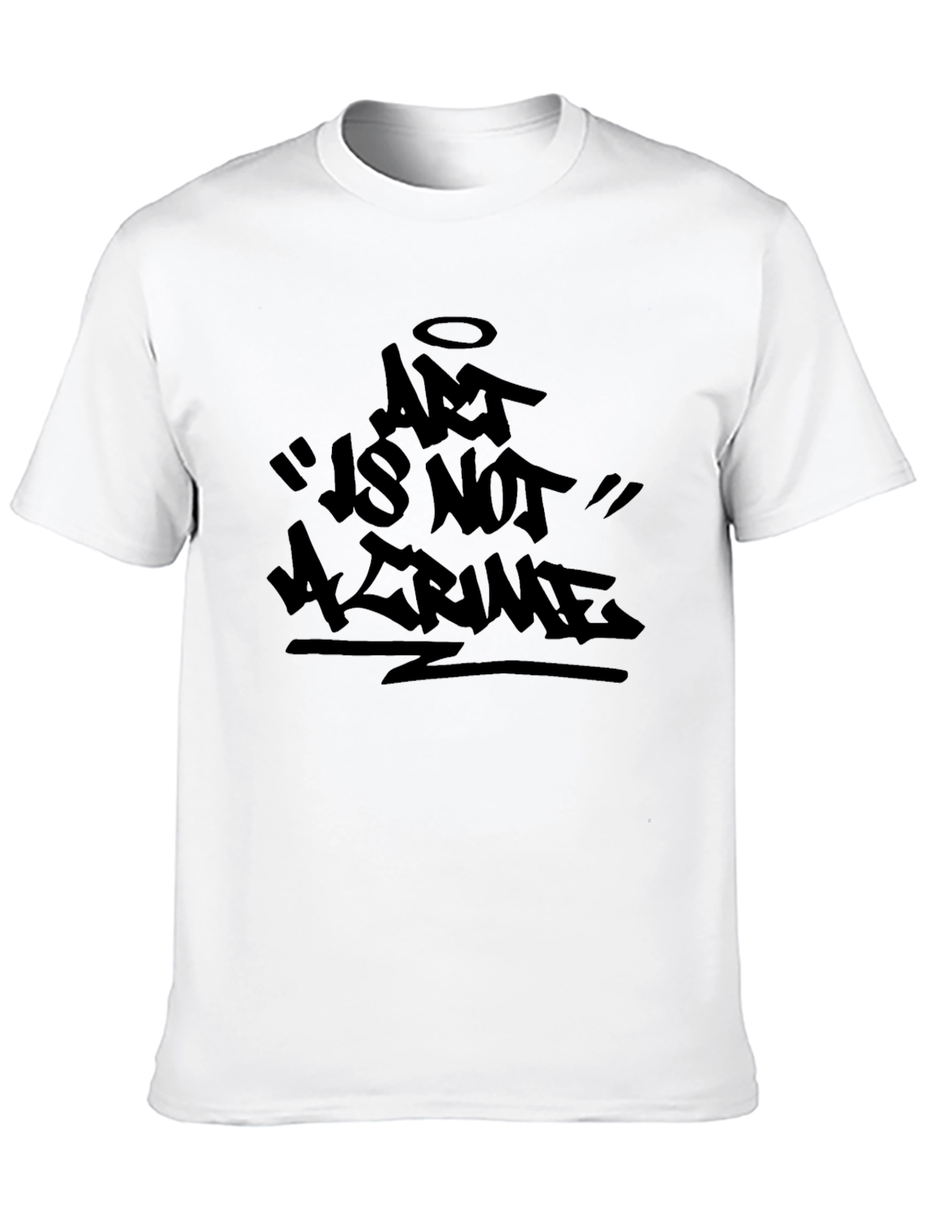 Art Is Not A Crime Black Graphic Tee