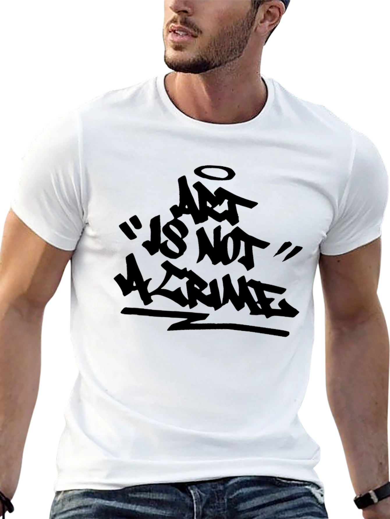 Art Is Not A Crime Black Graphic Tee