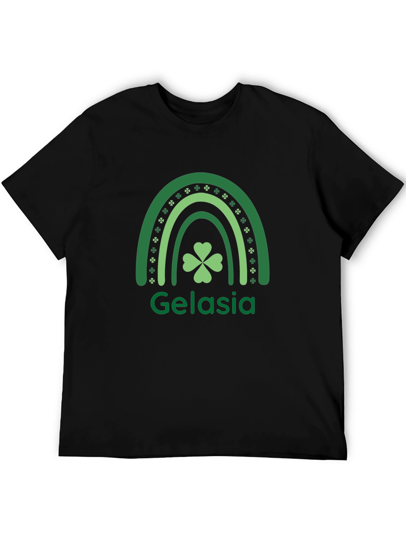 Gelasia Shamrock Rainbow St. Patricks Day T-Shirt
