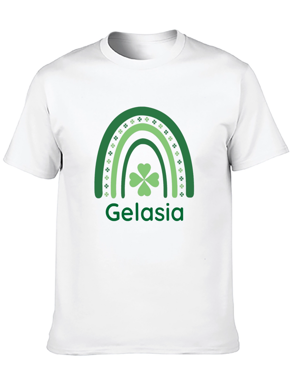 Gelasia Shamrock Rainbow St. Patricks Day T-Shirt