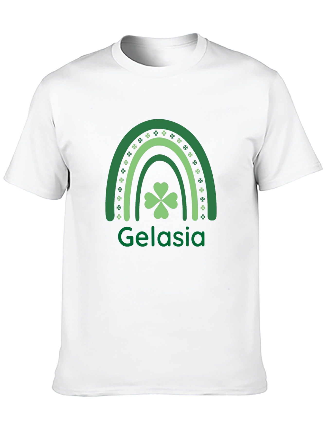 Gelasia Shamrock Rainbow St. Patricks Day T-Shirt