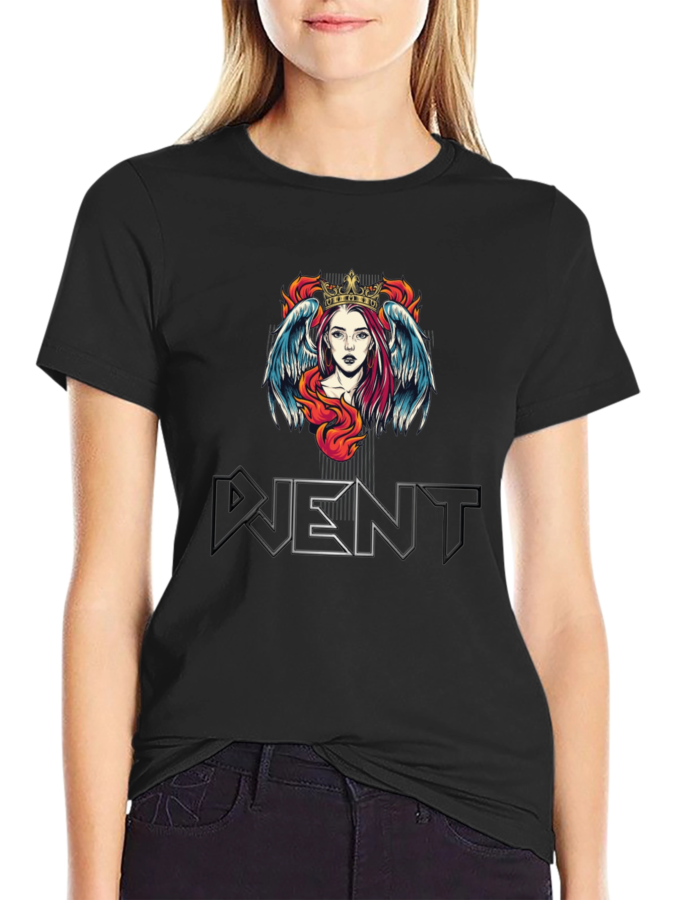 Queen Angel Graphic T-Shirt - Stylish & Unique Design