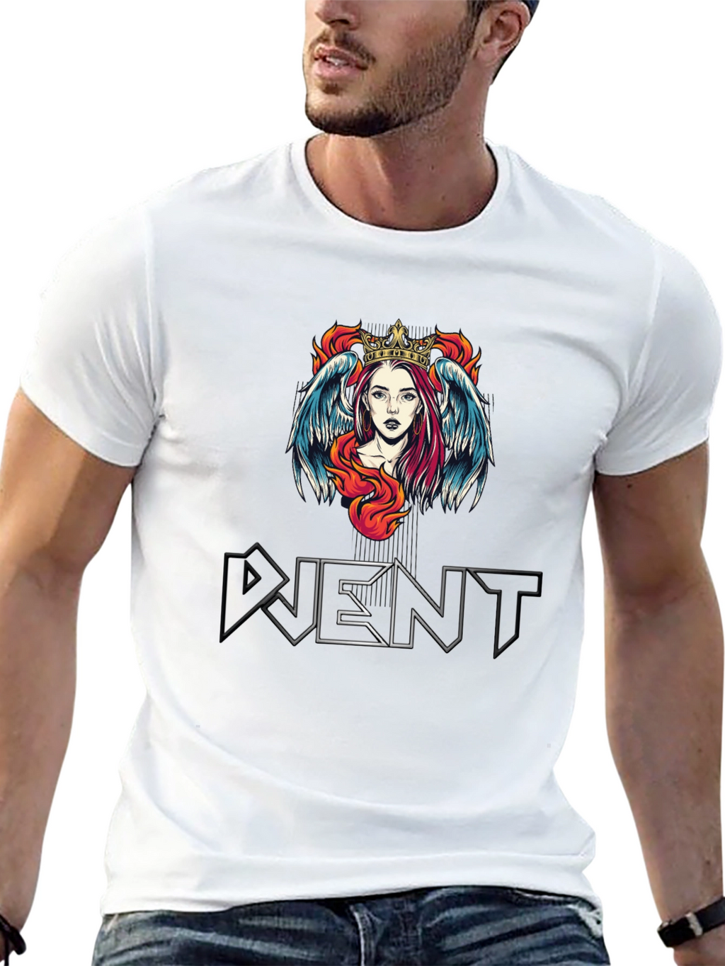 Queen Angel Graphic T-Shirt - Stylish & Unique Design