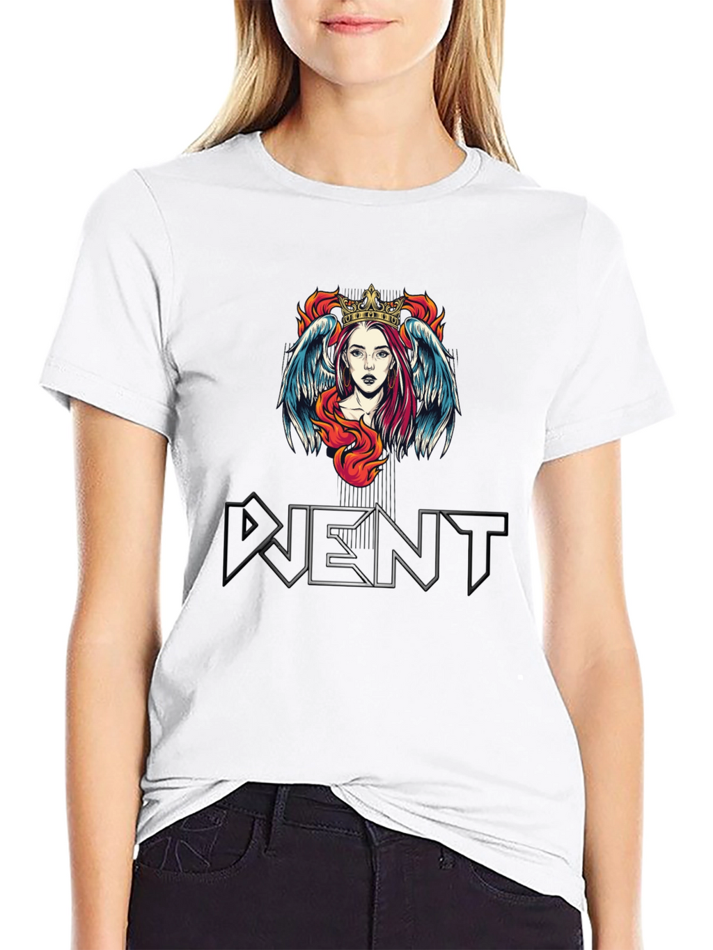 Queen Angel Graphic T-Shirt - Stylish & Unique Design