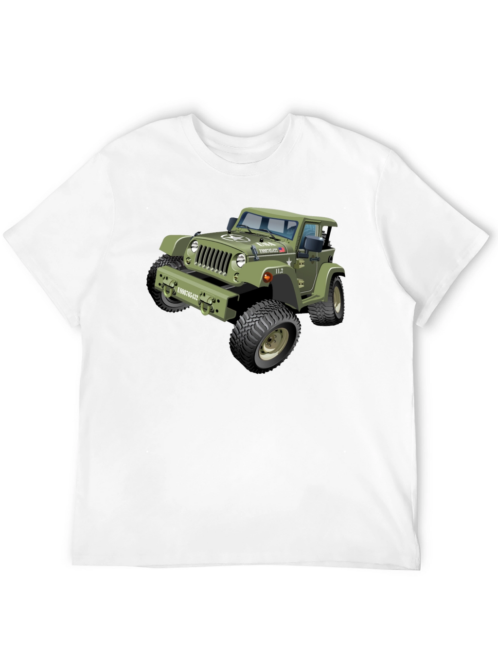 Jeep Graphic Tee - Black Crewneck Shirt
