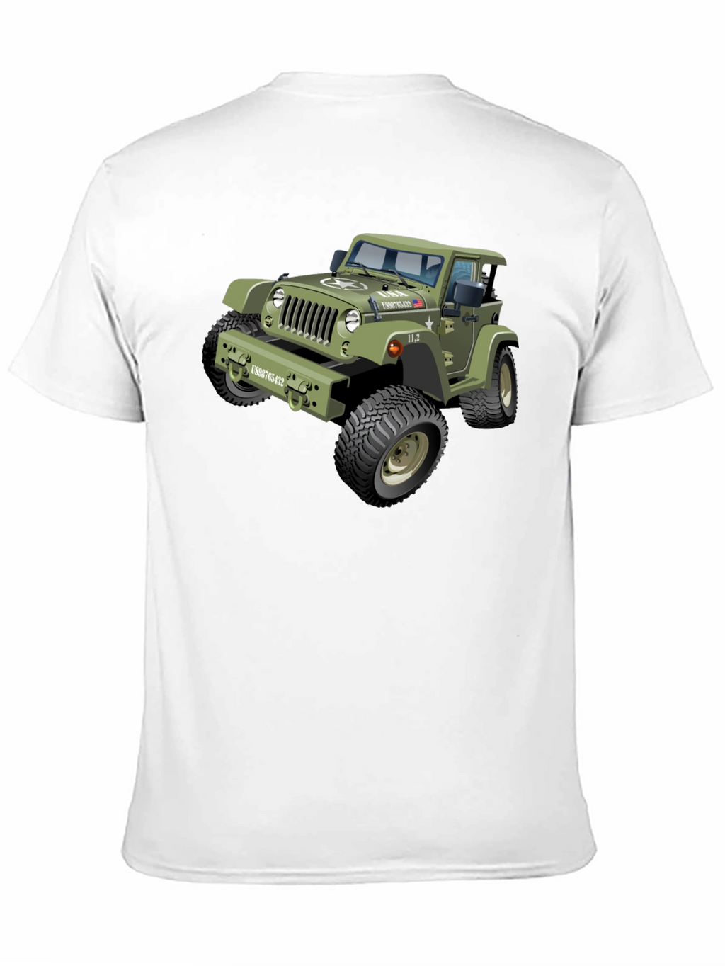 Jeep Graphic Tee - Black Crewneck Shirt