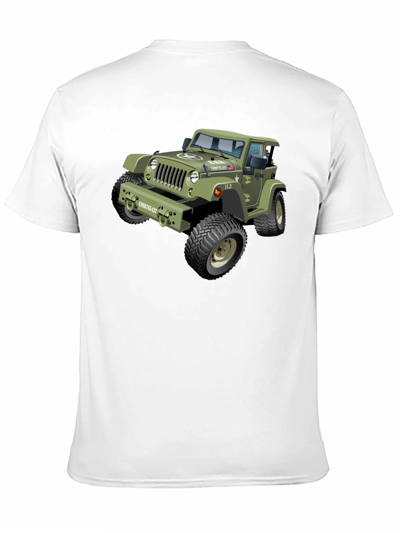 Jeep Graphic Tee - Black Crewneck Shirt
