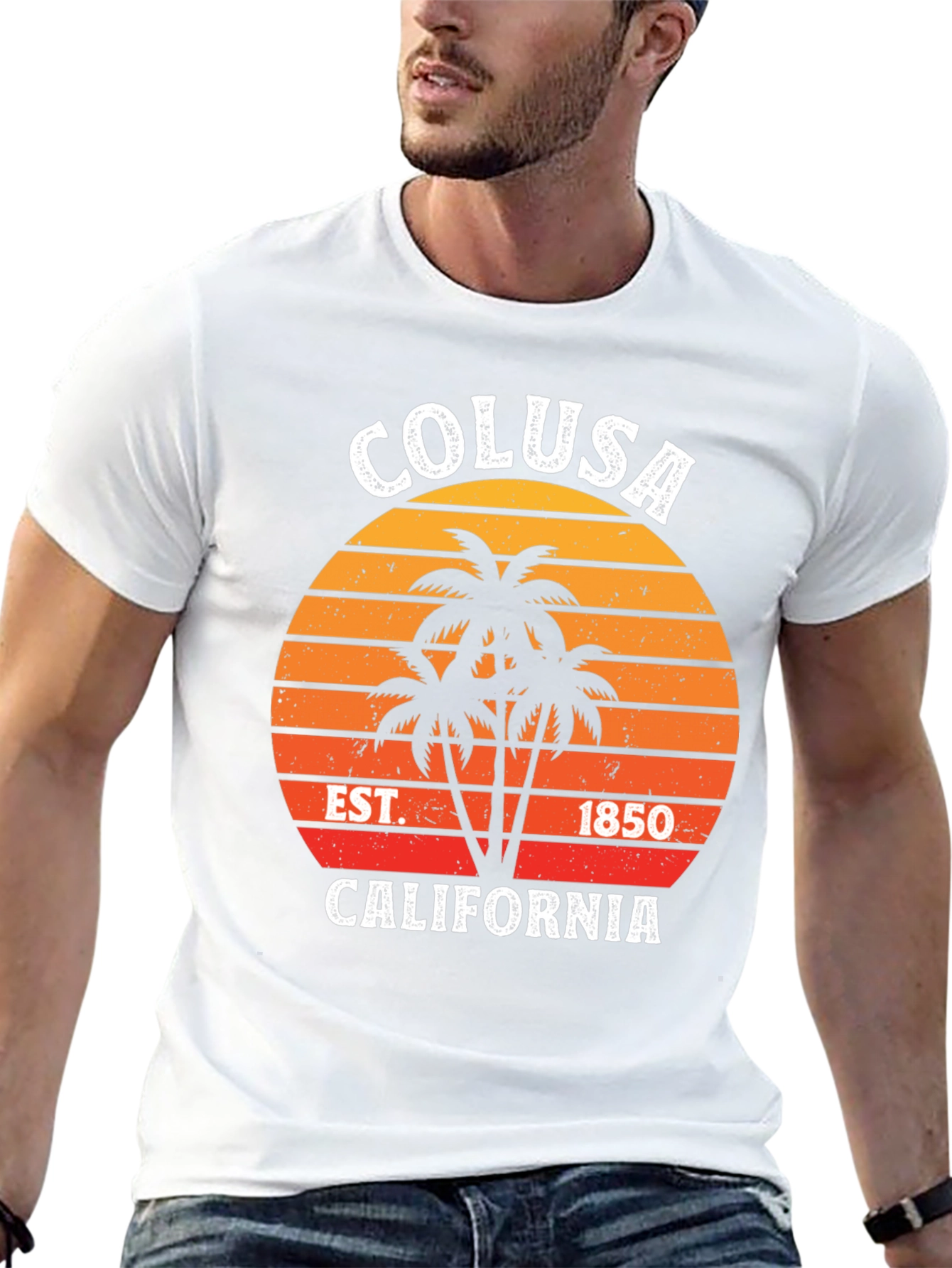 Colusa California Palm Tree T-Shirt