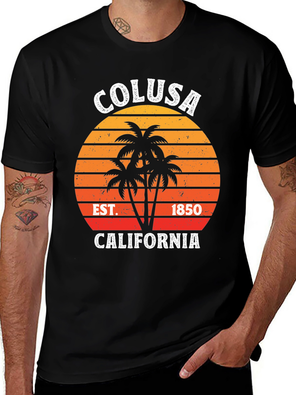 Colusa California Palm Tree T-Shirt