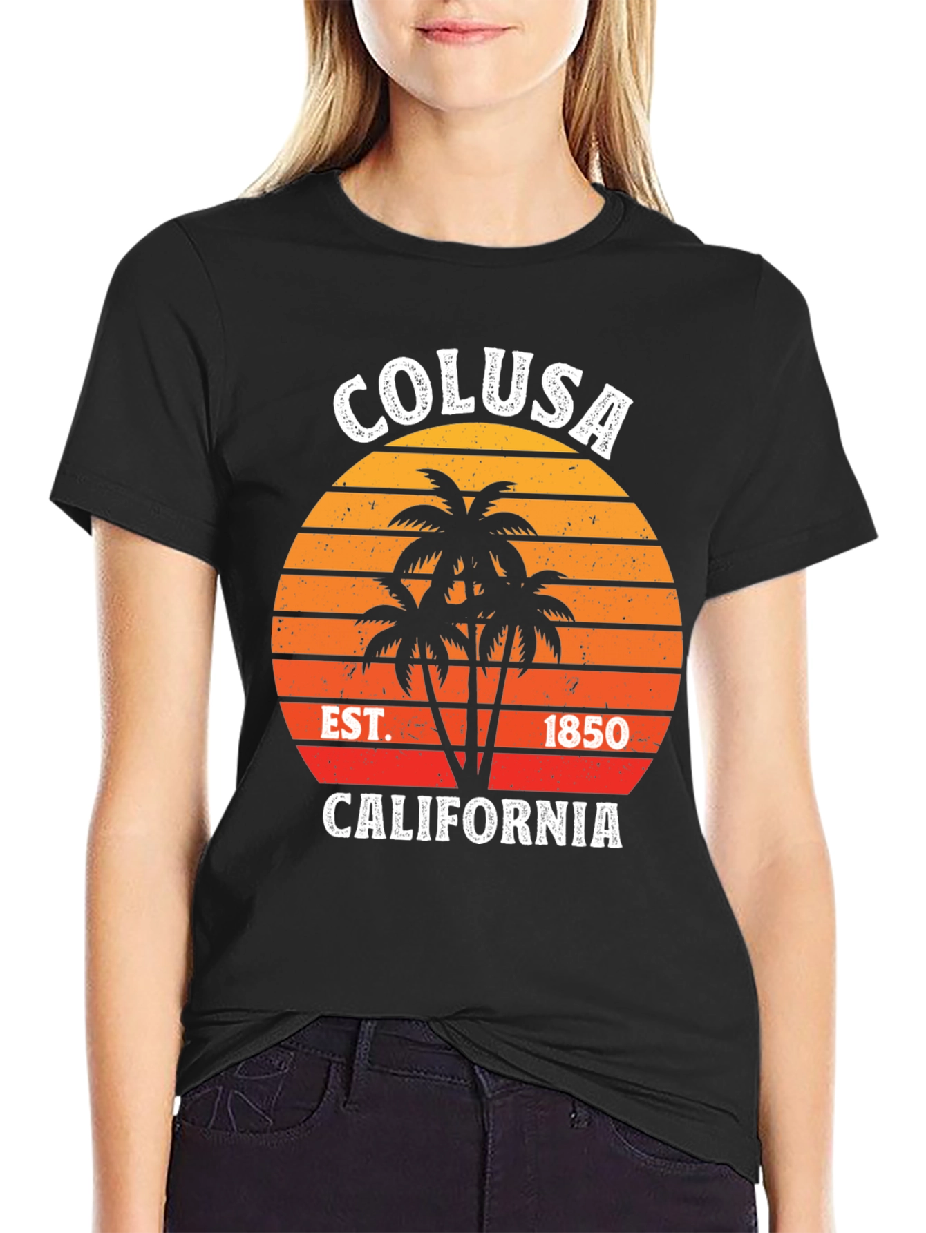 Colusa California Palm Tree T-Shirt