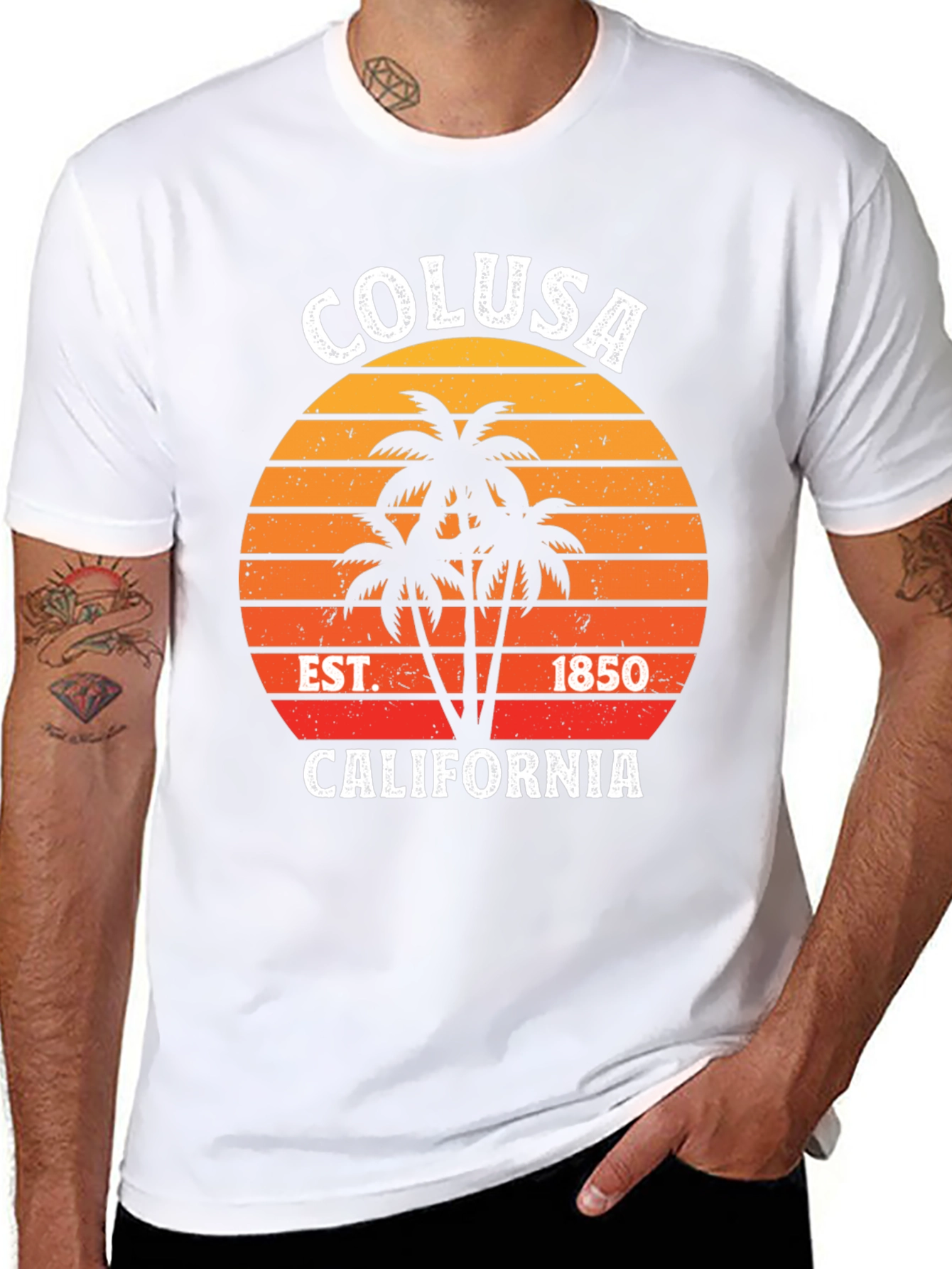 Colusa California Palm Tree T-Shirt