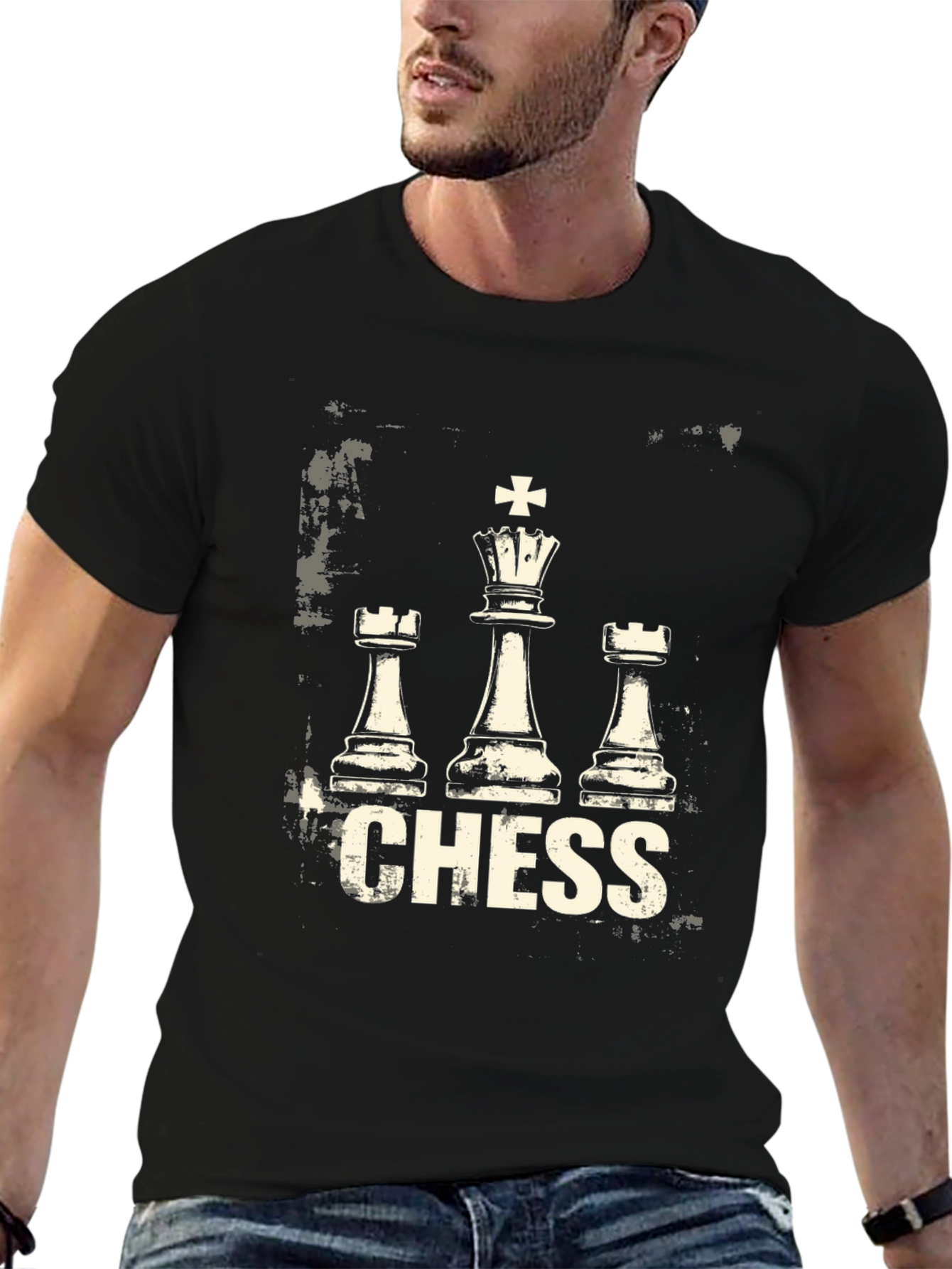 Chess Graphic Tee - King Rook Design