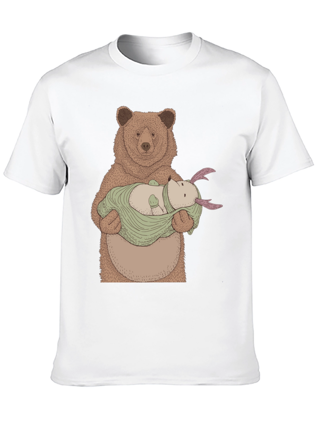 Bear Holding Creature T-Shirt