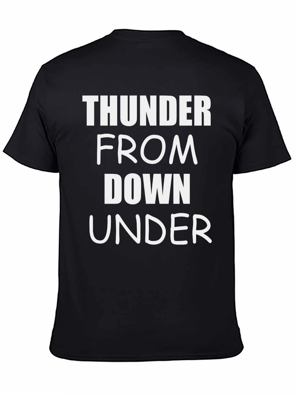Thunder From Down Under Black Graphic Tee