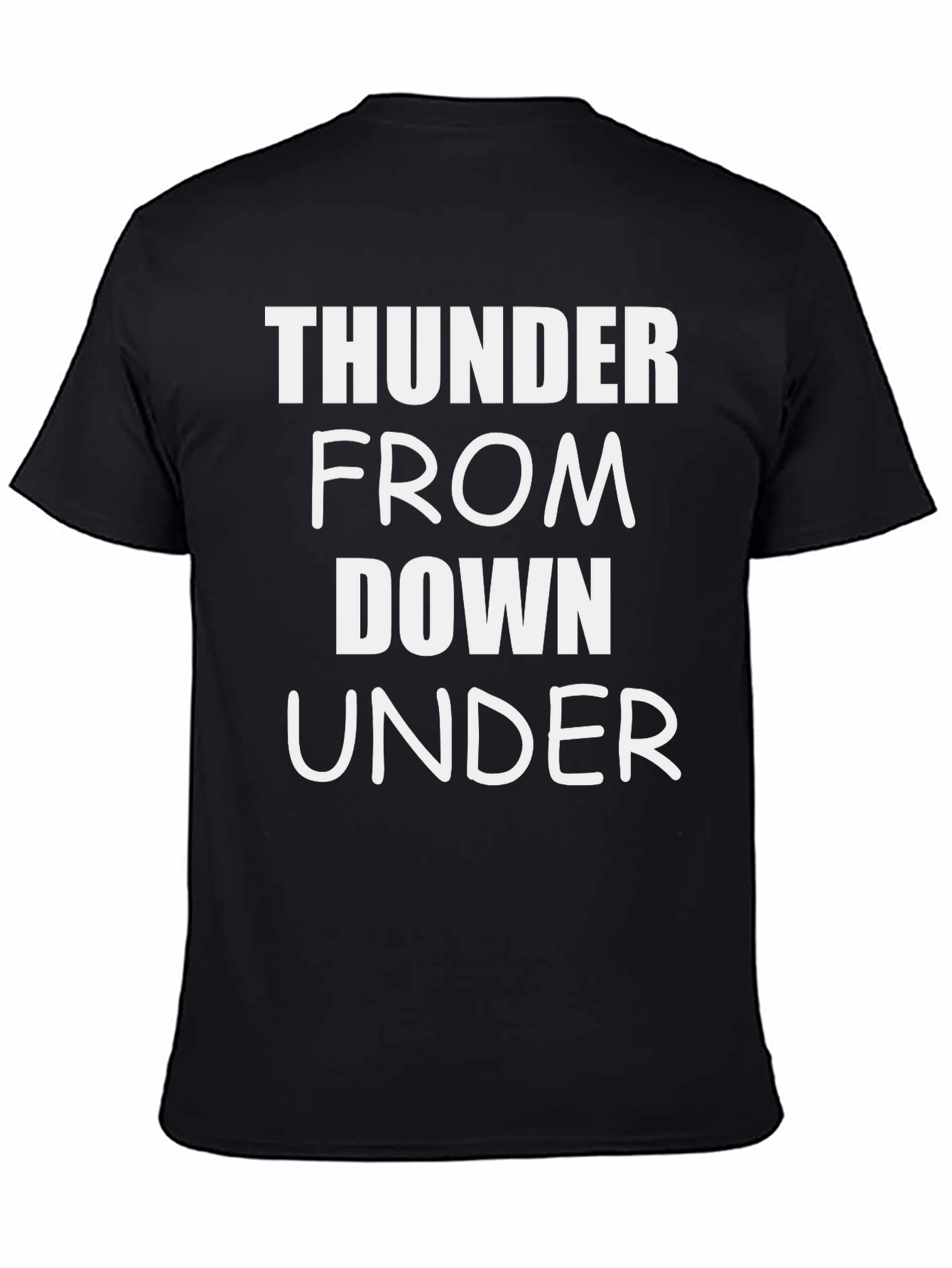 Thunder From Down Under Black Graphic Tee