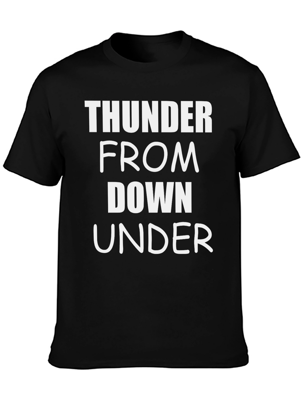 Thunder From Down Under Black Graphic Tee